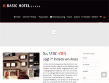 Tablet Screenshot of basic-hotel.ch